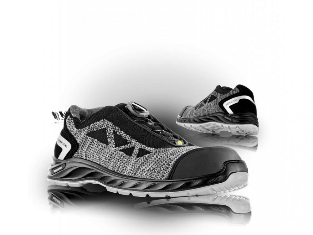 Topánky členok PALERMO č.44 šedo-čierne s oceľovou špičkou a BOA® Fit System