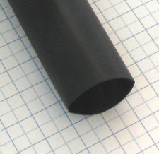 Bužírka zmršťovacia 19/6mm IAKT čierna s termoelastické lepidlom 1m