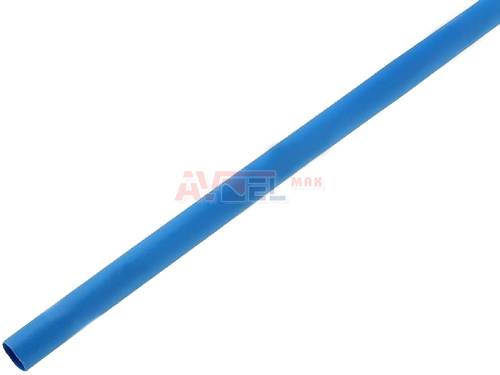 Bužírka zmršťovacia 6,4/3,2mm (1/4") PBF modrá 1m