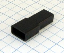 Izolačný návlek na kolík 6,3mm čierny